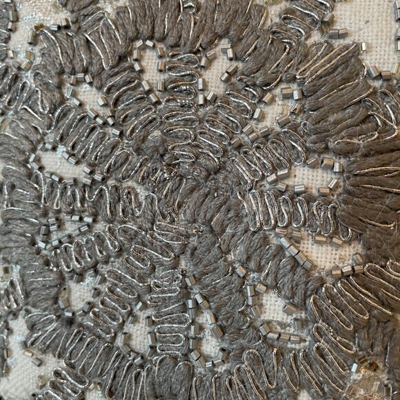 Embroidered Snowflake Accent Pillow - Picture 2 of 7